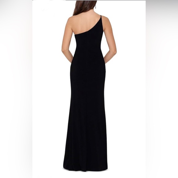 Xscape One Shoulder Ity with Color Lining Size 14 - Picture 2 of 2